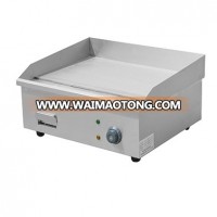 Stainless steel flat plate gas griddle cooker, commercial stainless steel table top griddle for shop