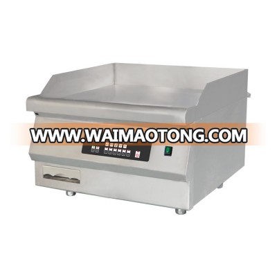 Counter stainless steel commercial griddle, induction electric griddle flat plate stainless steel