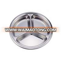 Stainless Steel 3 in 1 Round Plate Set